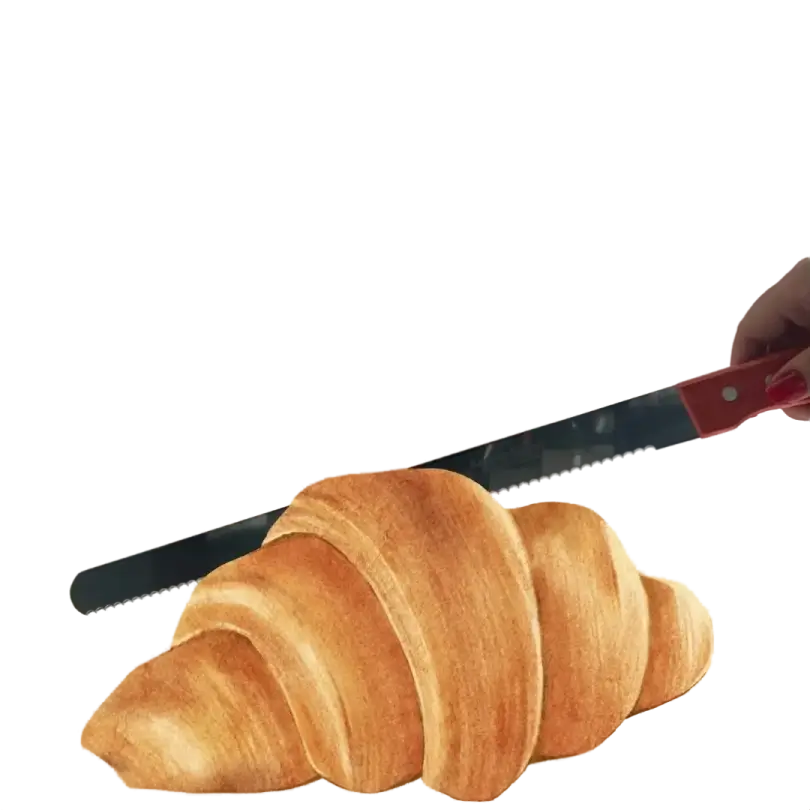 کارد دنده درشت دسته چوبی - Image 2